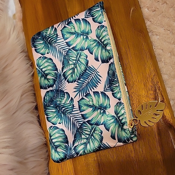 Ipsy Cosmetic Bags Tropical Theme Bundle Set Of 2 - Picture 3 of 5